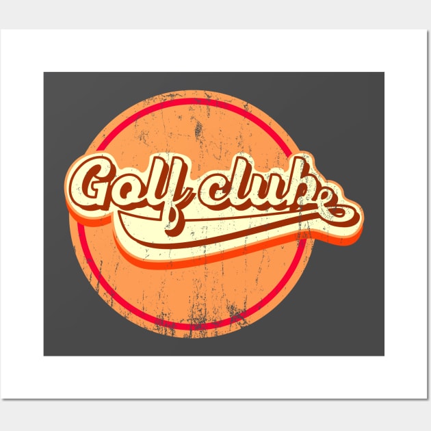 golf club retro Wall Art by osvaldoport76